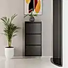 3 Kapaklı Metal Ayakkabılık Antrasit-0