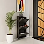 3 Kapaklı Metal Ayakkabılık Antrasit-1