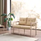 Saye Metal Bahçe Balkon Oturma Takımı 2+1+1+Orta Sehpa Cappuccino-0