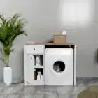 Sena Çamaşır Makinesi Dolabı Atlantik Çam Beyaz-0