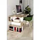 Leo Kitaplıklı Çalışma Masası Atlantik Çam-2
