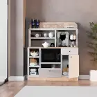 Barista Kahve Köşesi Çok Amaçlı Dolap Atlantik Çam-1