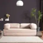 Lounge Aktivite Koltuğu Çok Amaçlı Koltuk Yatak Krem-0
