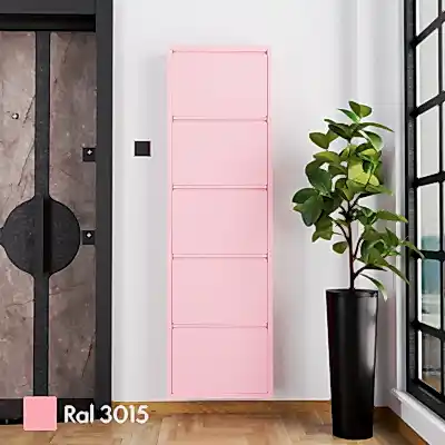 5 Kapaklı Metal Ayakkabılık Pudra