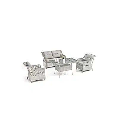 Eren Rattan Bahçe Balkon Takımı 2+1+1 Gri