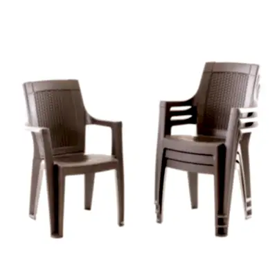 Efes 4'lü Rattan Sandalye Cappuccino