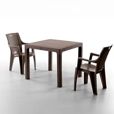 Efes 2 Kişilik Rattan Masa Sandalye Takımı Cappuccino