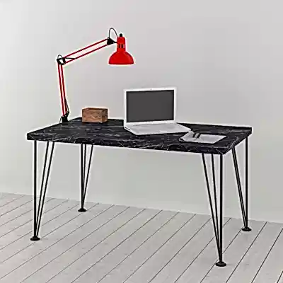 Evdemo Solo Çalışma Masası Siyah Mermer