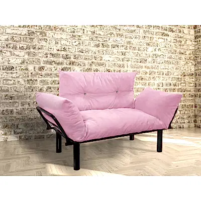 Evdemo Ada İkili Koltuk Pembe